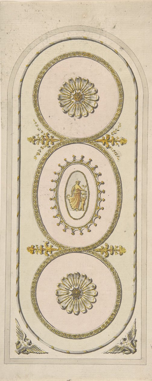 Ontwerp voor een Paneel, 1748-92 door Unbekannt