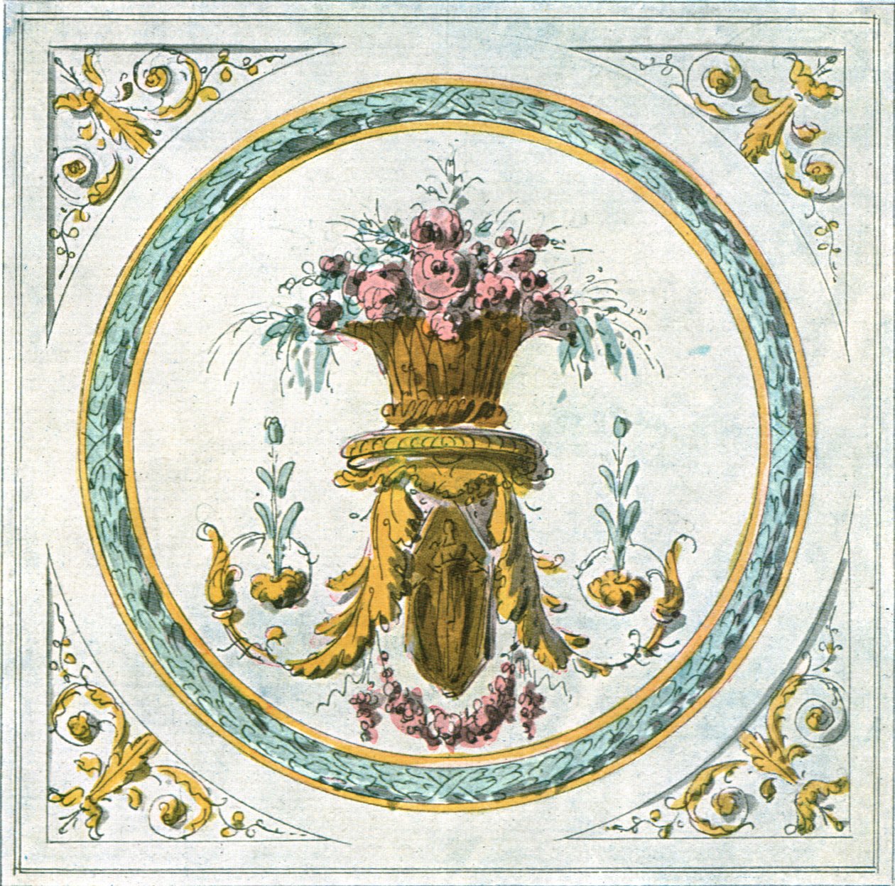Ontwerp voor interieurdecoratie, Frankrijk, 1928 door Unbekannt