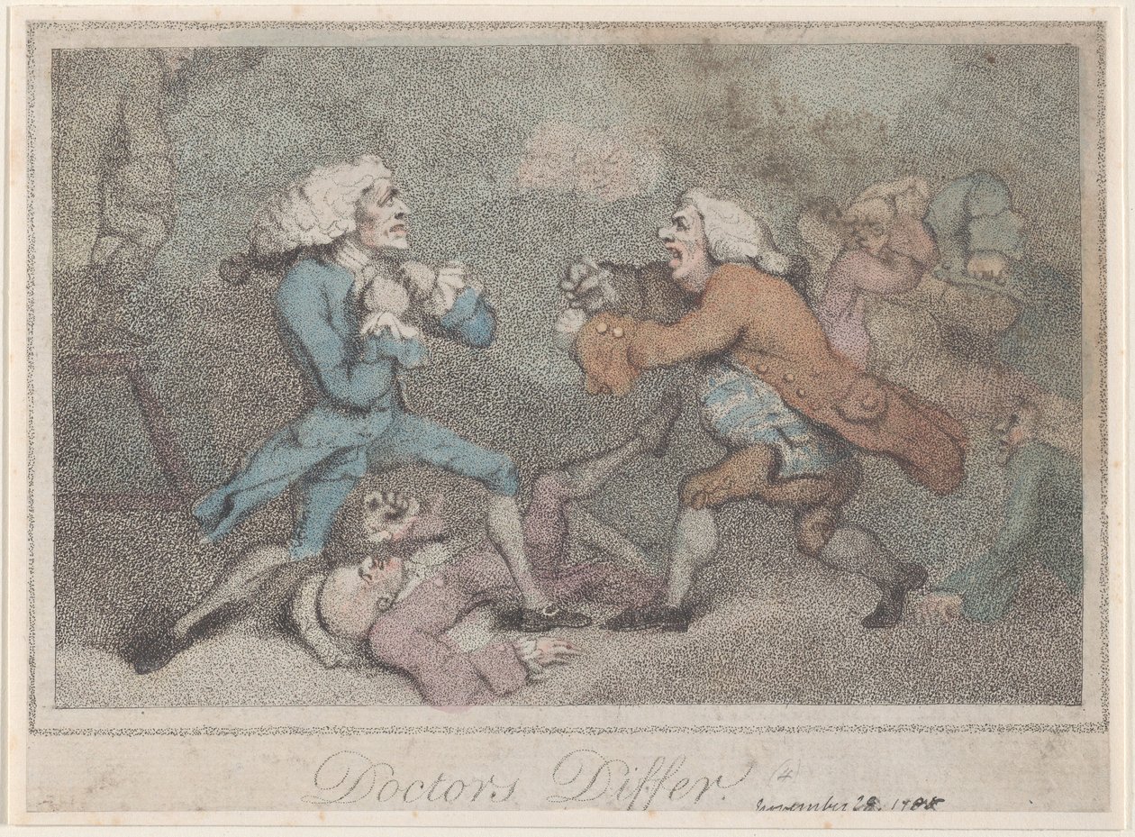 Dokters Verschillen van Mening, 28 november 1785 door Unbekannt