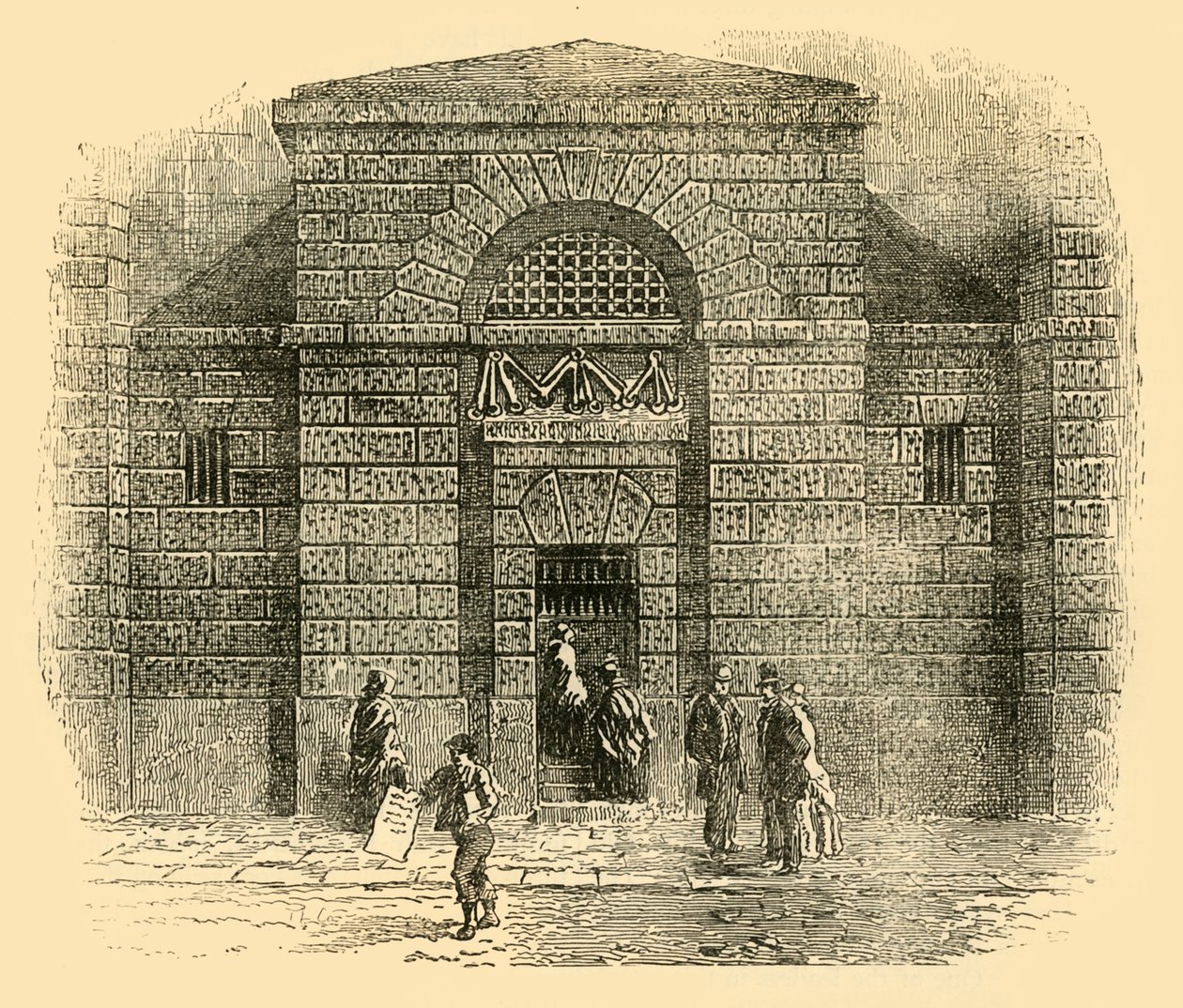 Deur van Newgate, ca. 1872 door Unbekannt