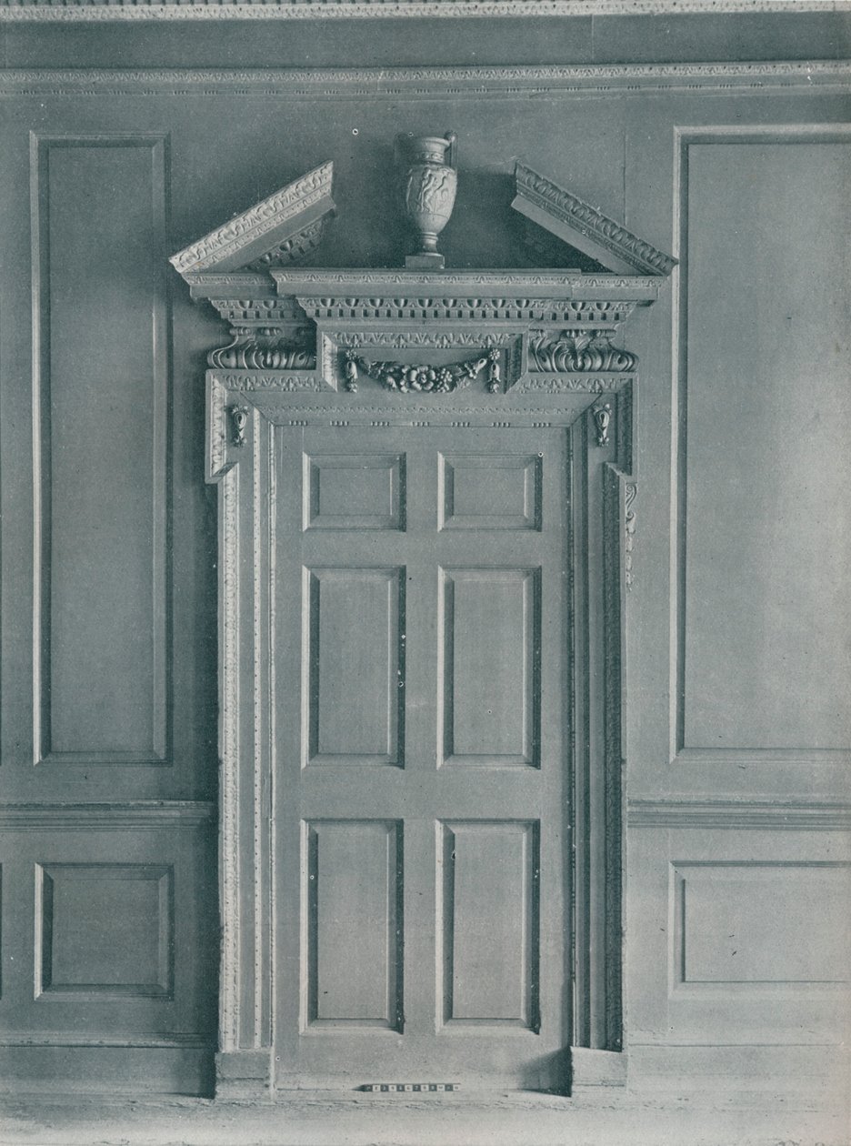 Deur van een gepaneelde kamer, Vroeg-Georgisch, 26, Hatton Garden, ca. 1909 door Unbekannt