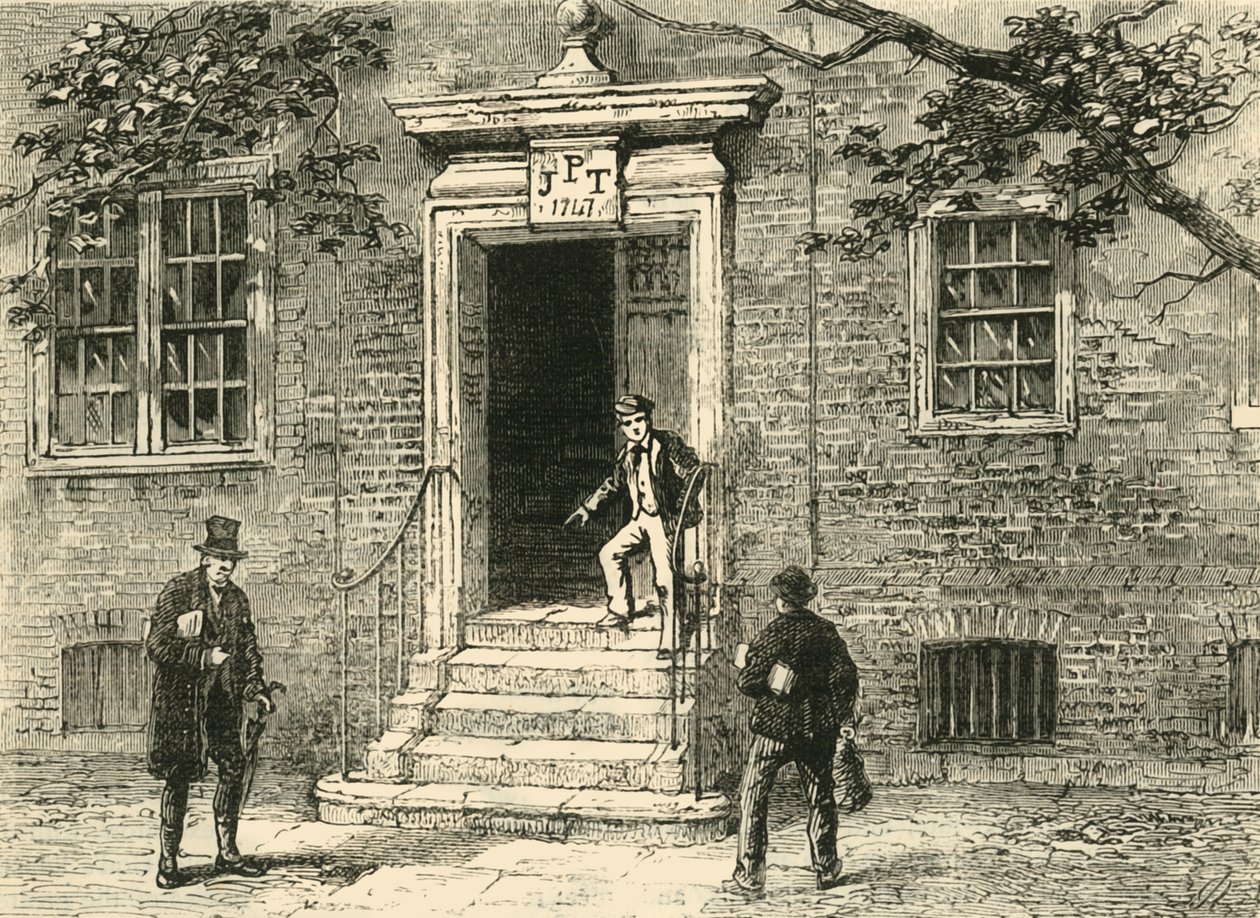 Deur in Staples Inn, c1872 door Unbekannt