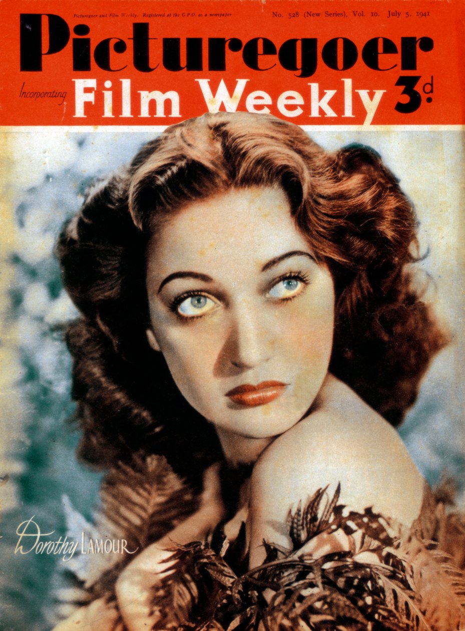 Dorothy Lamour 1914-1996, Amerikaanse actrice, 1941 door Unbekannt