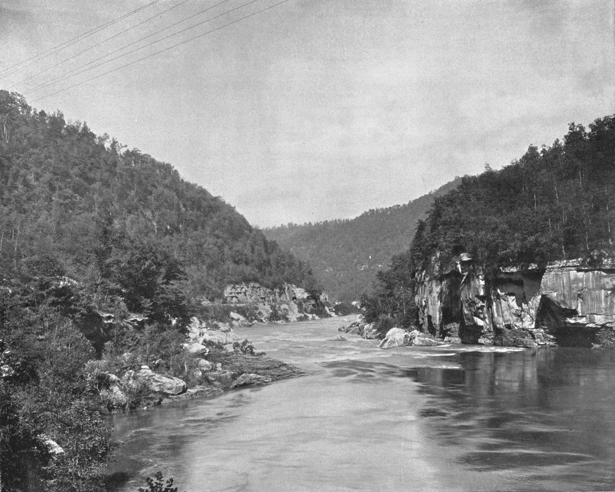 Dragon Gorge, New River, West Virginia, VS, ca. 1900 door Unbekannt