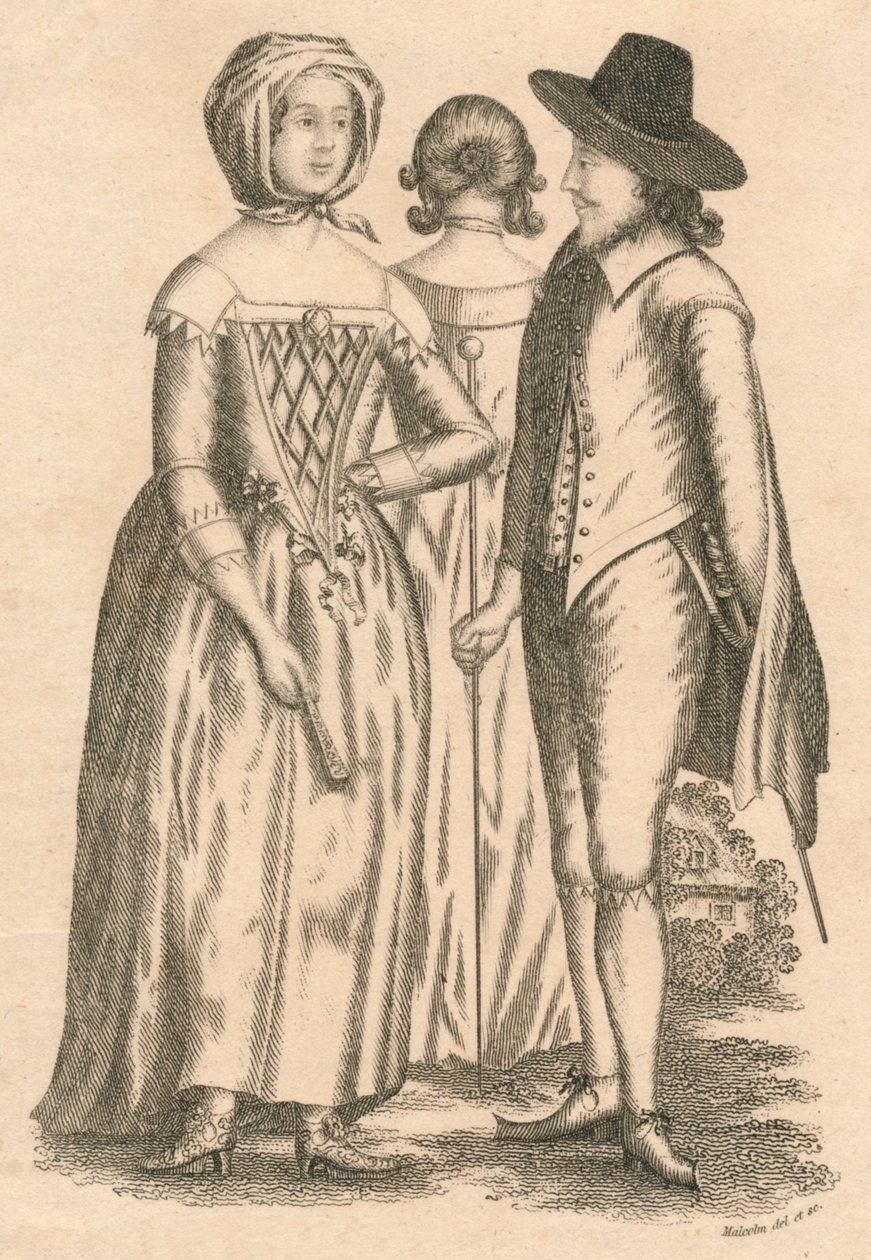 Kleding Regering van Karel I, en Interregnum, 1810 door Unbekannt