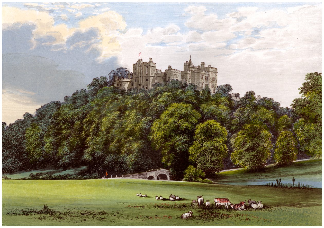 Dunster Castle, huis van de familie Fownes-Luttrell, Somerset door Unbekannt