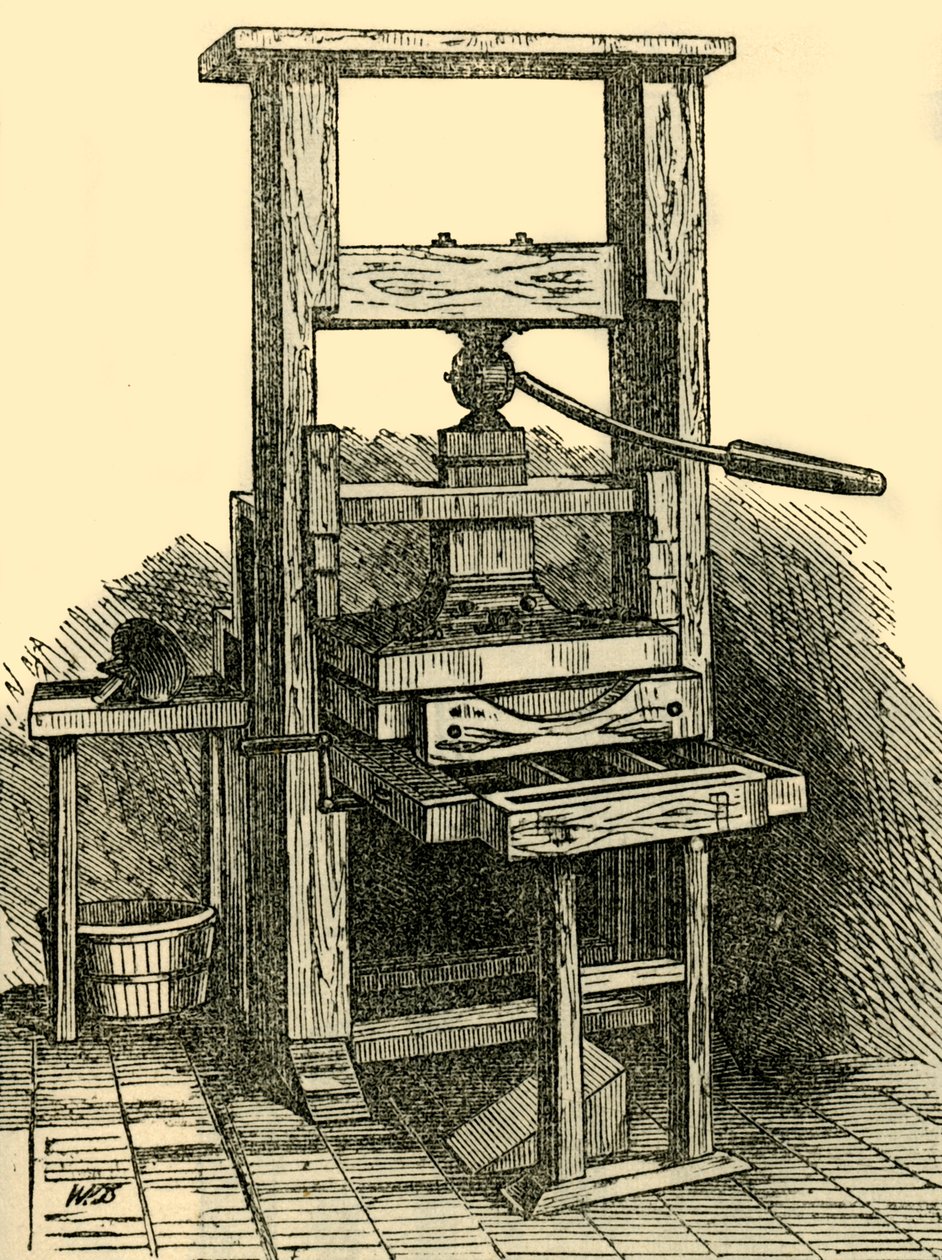 Duplicaat van Franklins Pers, 1881 door Unbekannt