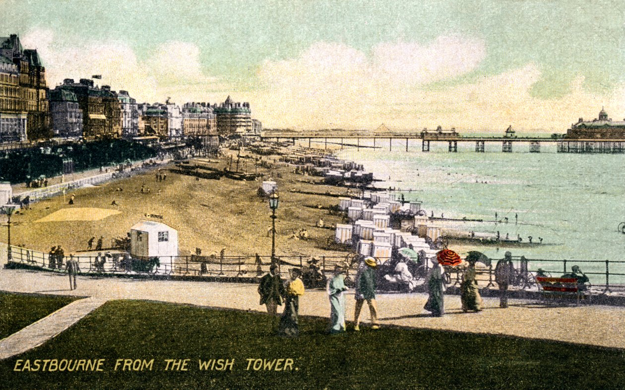 Eastbourne vanaf de Wish Tower, Sussex, begin 20e eeuw door Unbekannt