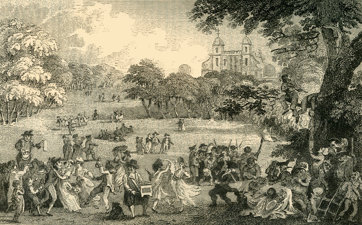 Paasmaandag in Greenwich Park door Unbekannt