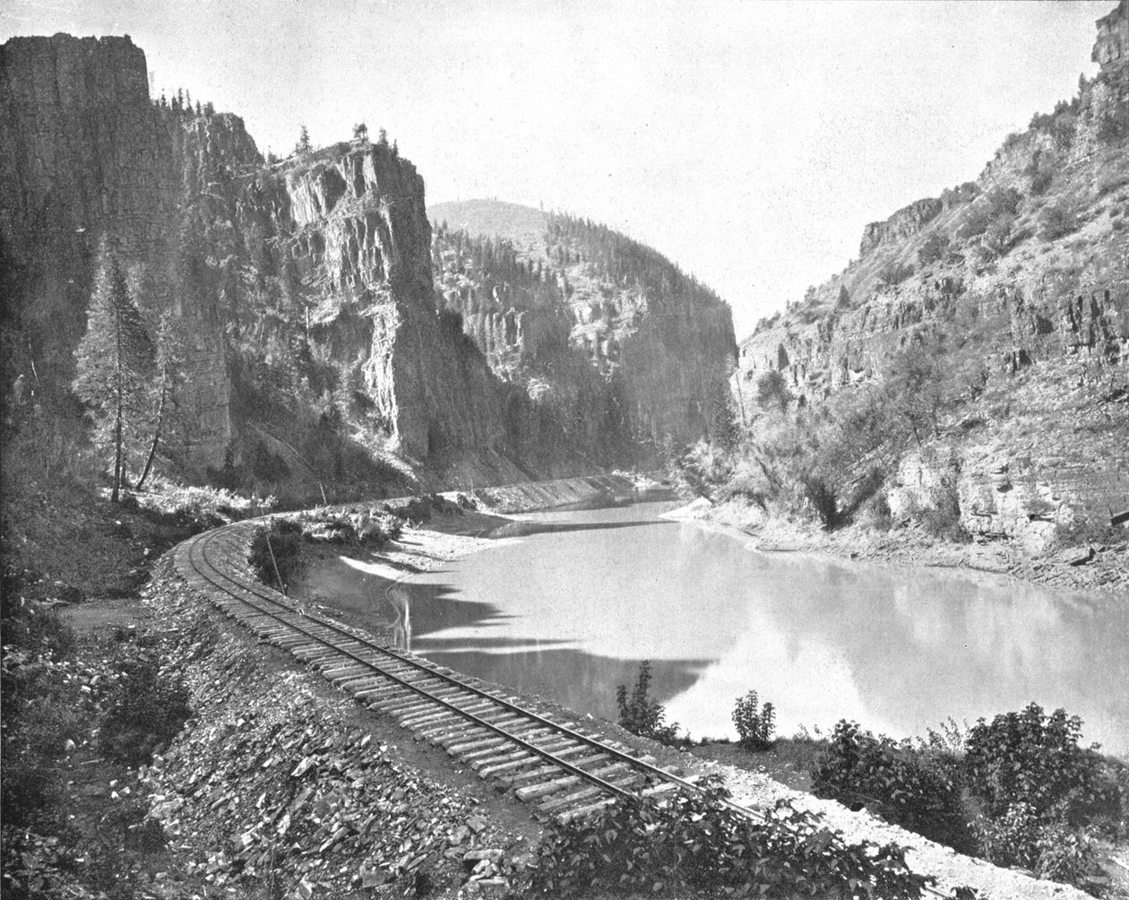 Echo Cliffs, Canyon van de Grand River, Colorado, VS, ca. 1900 door Unbekannt