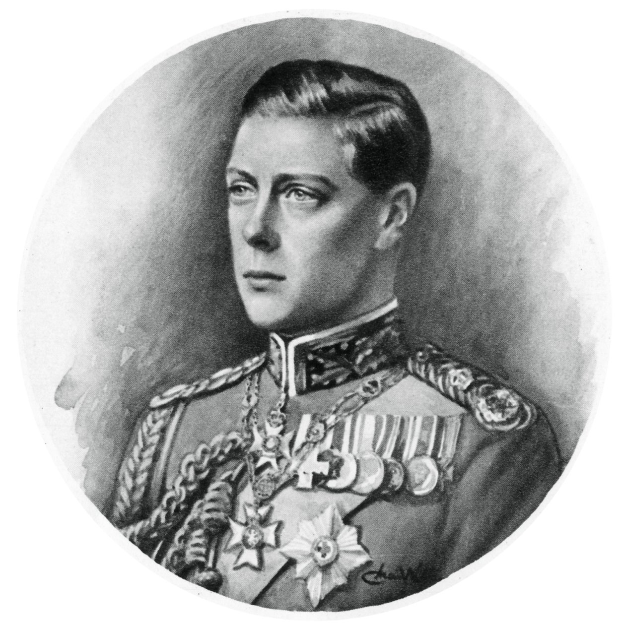 Edward VIII ten tijde van zijn abdicatie, 11 december 1936 door Unbekannt