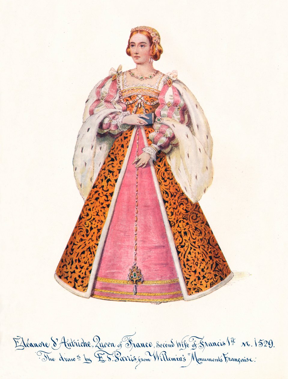 Eleanor van Oostenrijk, koningin van Frankrijk, tweede vrouw van Frans I, 1911 door Unbekannt