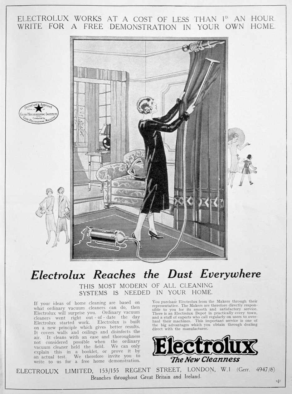 Electrolux stofzuiger advertentie door Unbekannt