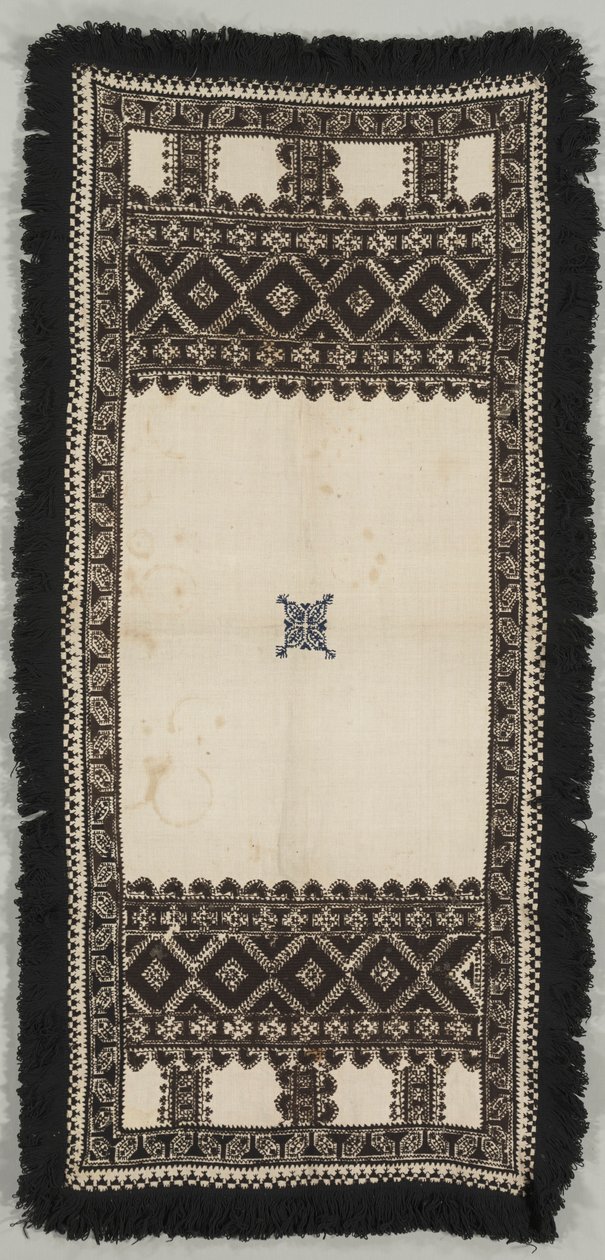 Geborduurde mat of een Paños de Ofrenda, 19e eeuw door Unbekannt