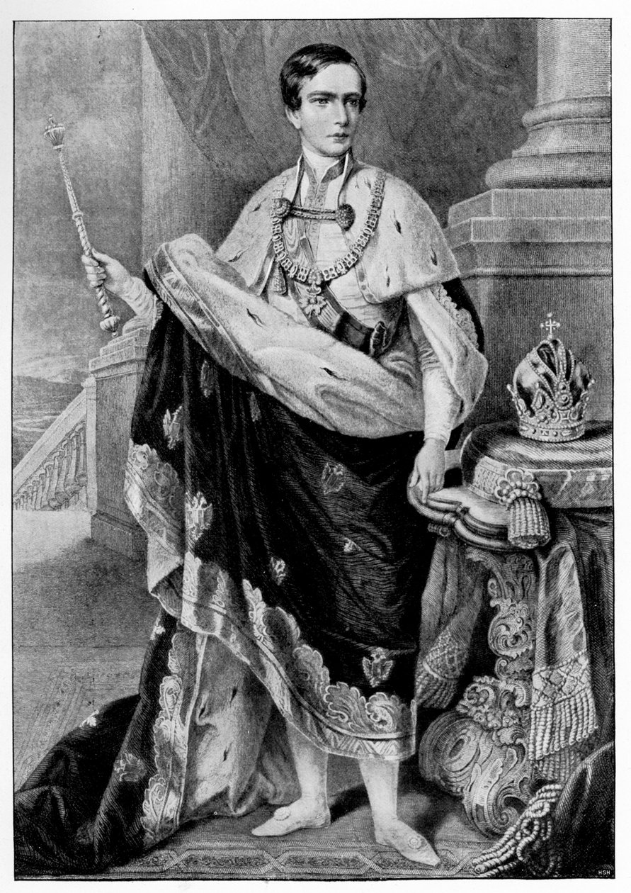 Keizer Franz Joseph I van Oostenrijk 1830-1916, 1849 1900 door Unbekannt