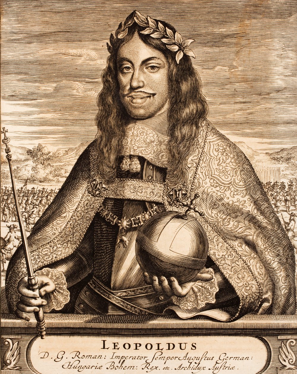 Keizer Leopold I 1640-1705 Uit: Schauplatz des Krieges, 1675 door Unbekannt