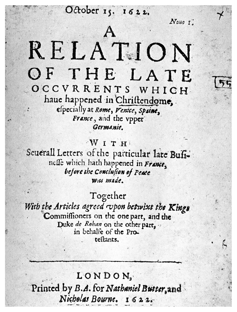 Engels nieuwsboek, 1622 door Unbekannt