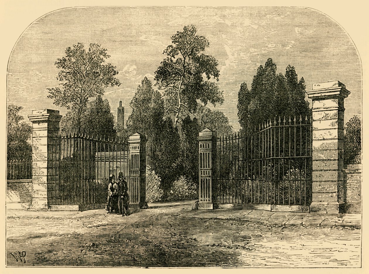 Ingang van Brompton Cemetery door Unbekannt