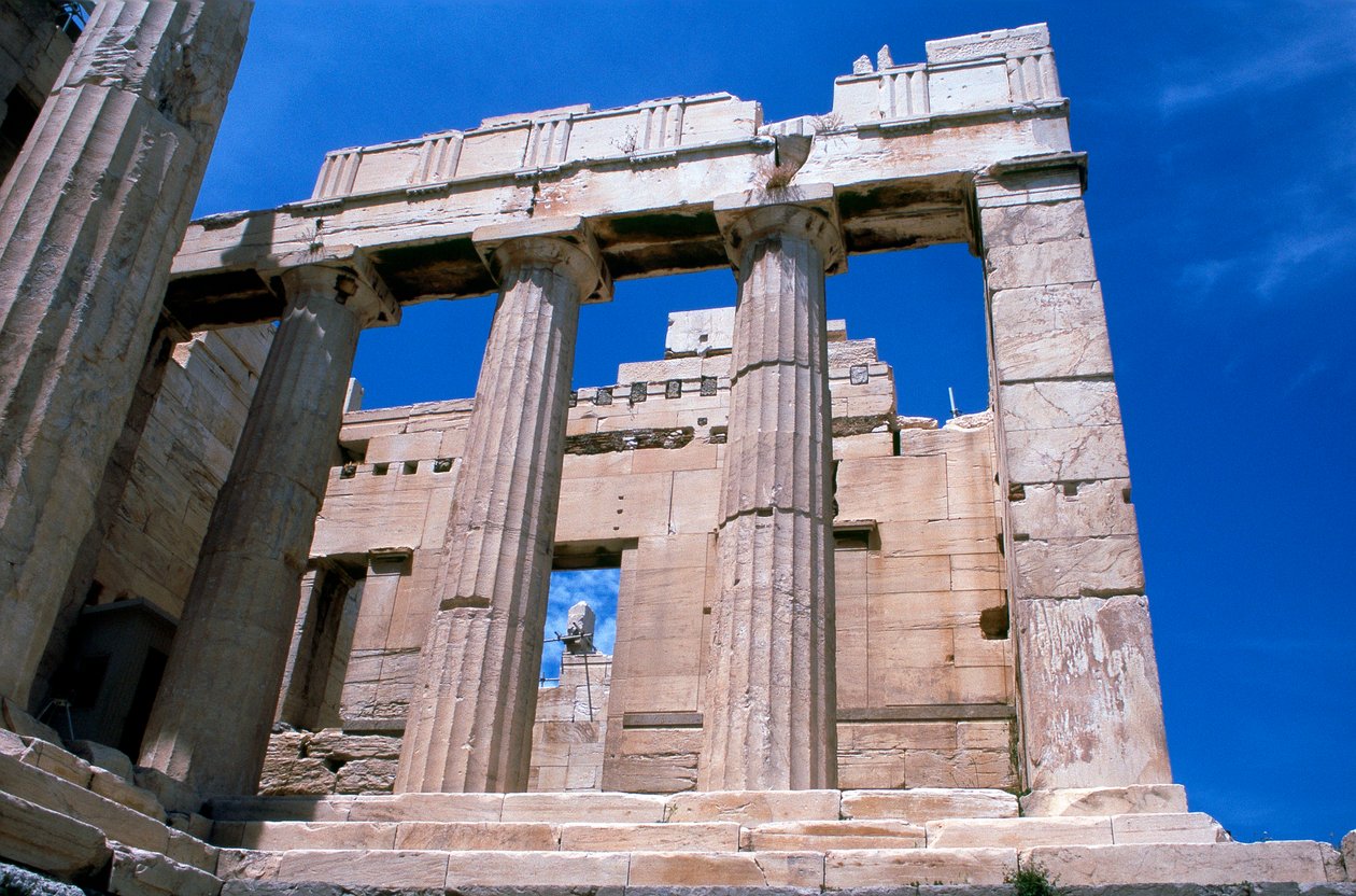 Ingang van de Akropolis, Athene door Unbekannt