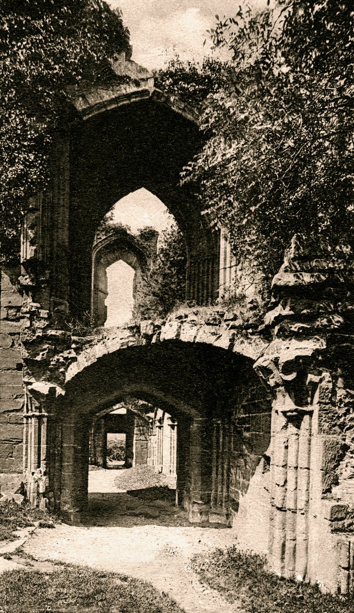 Ingang van de banketzaal, Kenilworth Castle, Warwickshire, begin 20e eeuw door Unbekannt