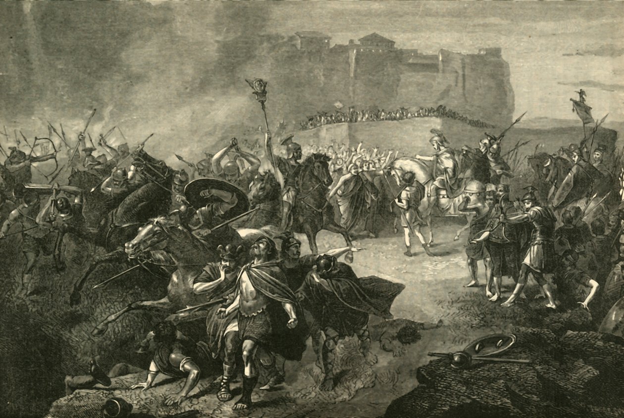 Intocht van Belisarius in Rome, 536 AD, 1890 door Unbekannt