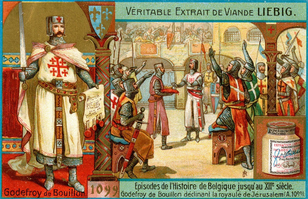 Episodes in de geschiedenis van België tot de 13e eeuw: Godfried van Bouillon, c1900 door Unbekannt