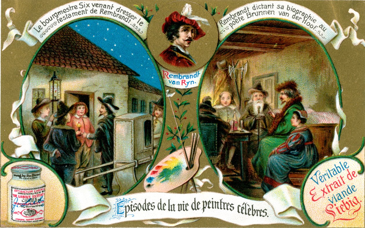 Episodes uit het Leven van Beroemde Schilders: Rembrandt, ca. 1900 door Unbekannt