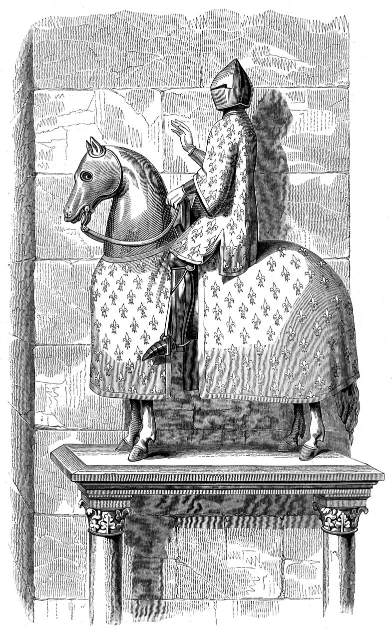 Ruiterstandbeeld van koning Filips de Schone, 1575 1849 door Unbekannt