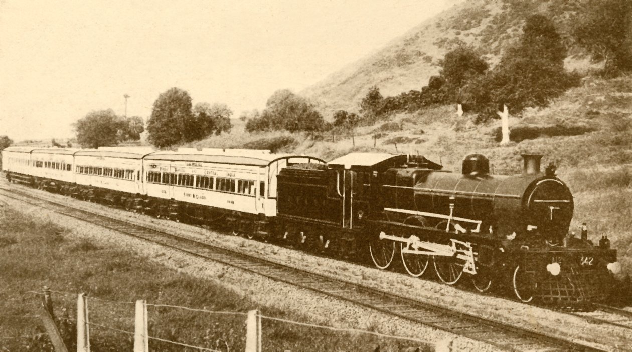 Sneltrein, Bombay, Baroda en Central India Railway, 1930 door Unbekannt