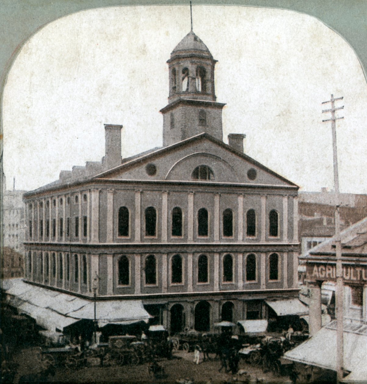 Faneuil Hall, Boston, Massachusetts, VS, late 19e eeuw door Unbekannt
