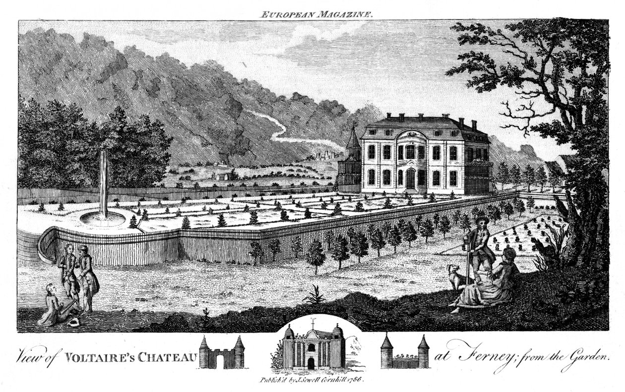Ferney bij Genève, Zwitserland, 1786 door Unbekannt