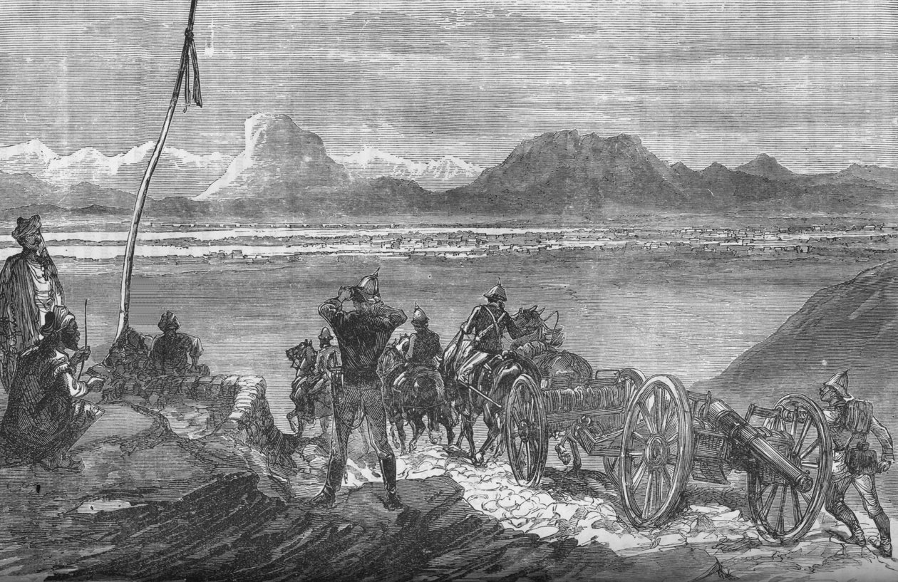 Eerste Zicht op Kandahar, ca. 1880 door Unbekannt