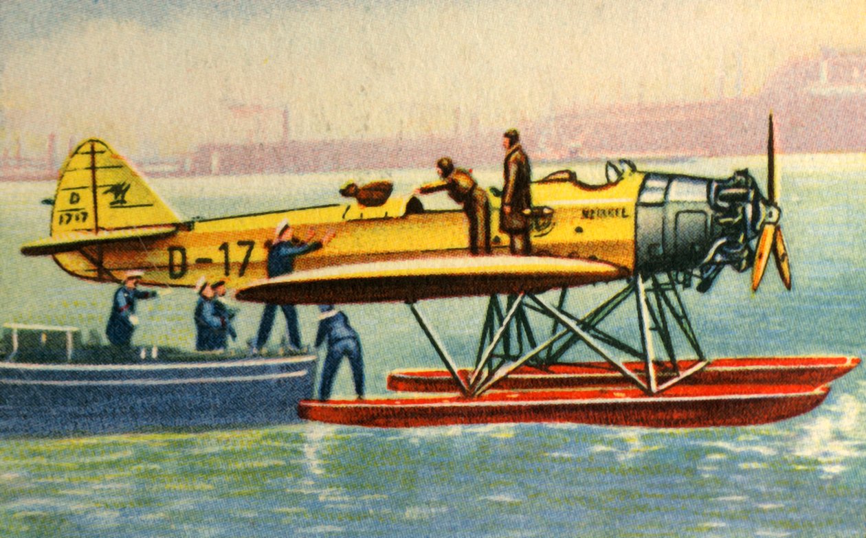Eerste katapultpostbezorging, 1929 door Unbekannt