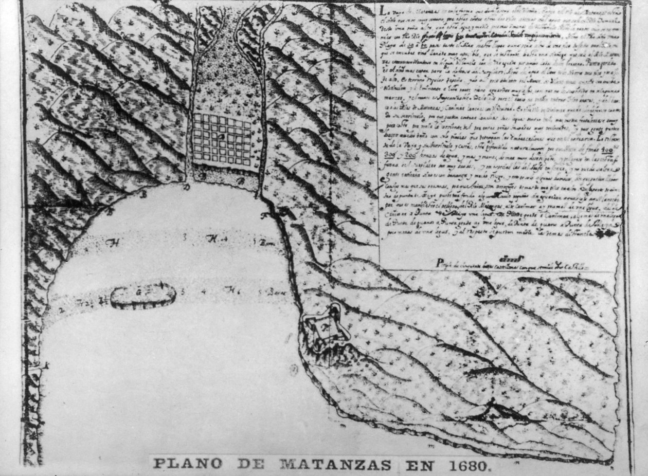 Eerste tekeningen van Matanzas, 1680, 1920s door Unbekannt