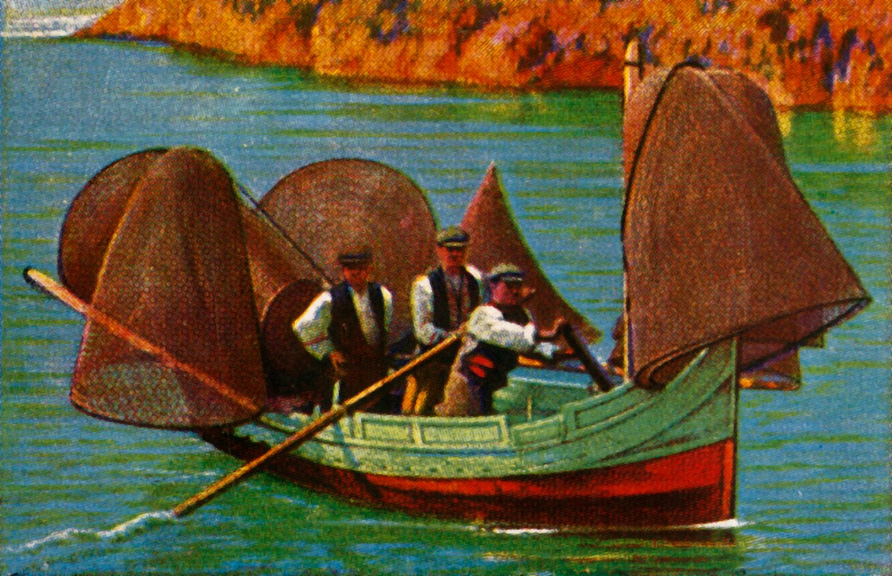 Vissersboot, Malta, ca. 1928 door Unbekannt