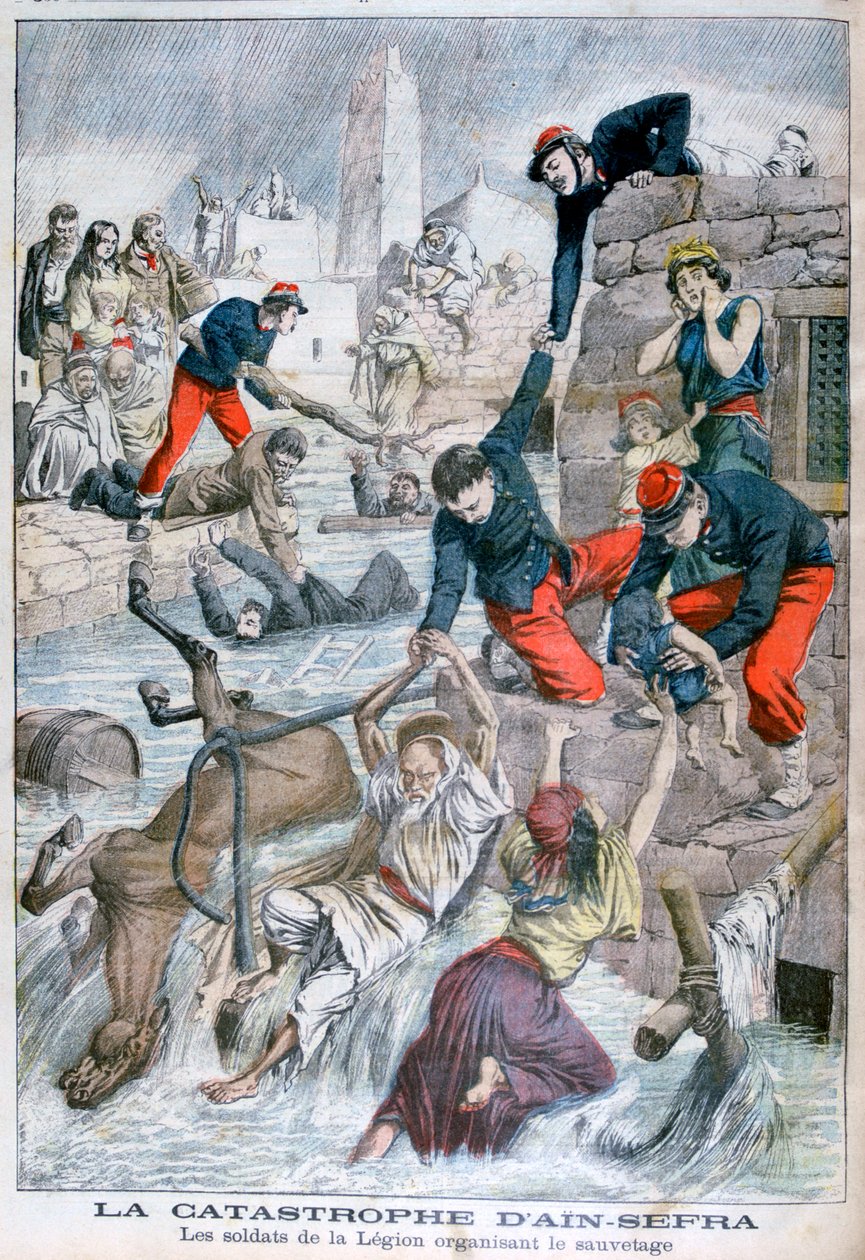 Vloedgolf bij Ain Sefra, Algerije, 1904 door Unbekannt