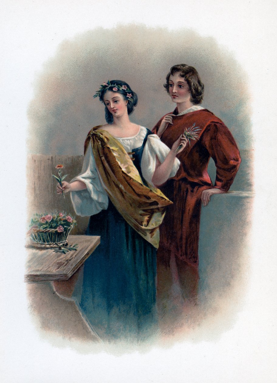 Florizel en Perdita, 1891 door Unbekannt