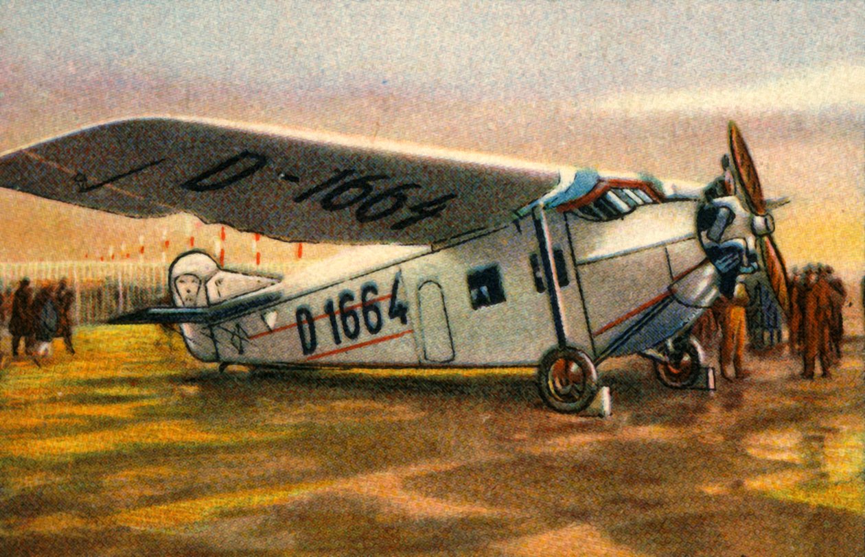 Focke-Wulf A28 Habicht vliegtuig, 1920s, 1932 door Unbekannt