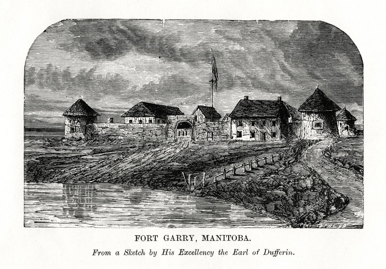 Fort Garry, Manitoba, Canada, eind 19e eeuw door Unbekannt