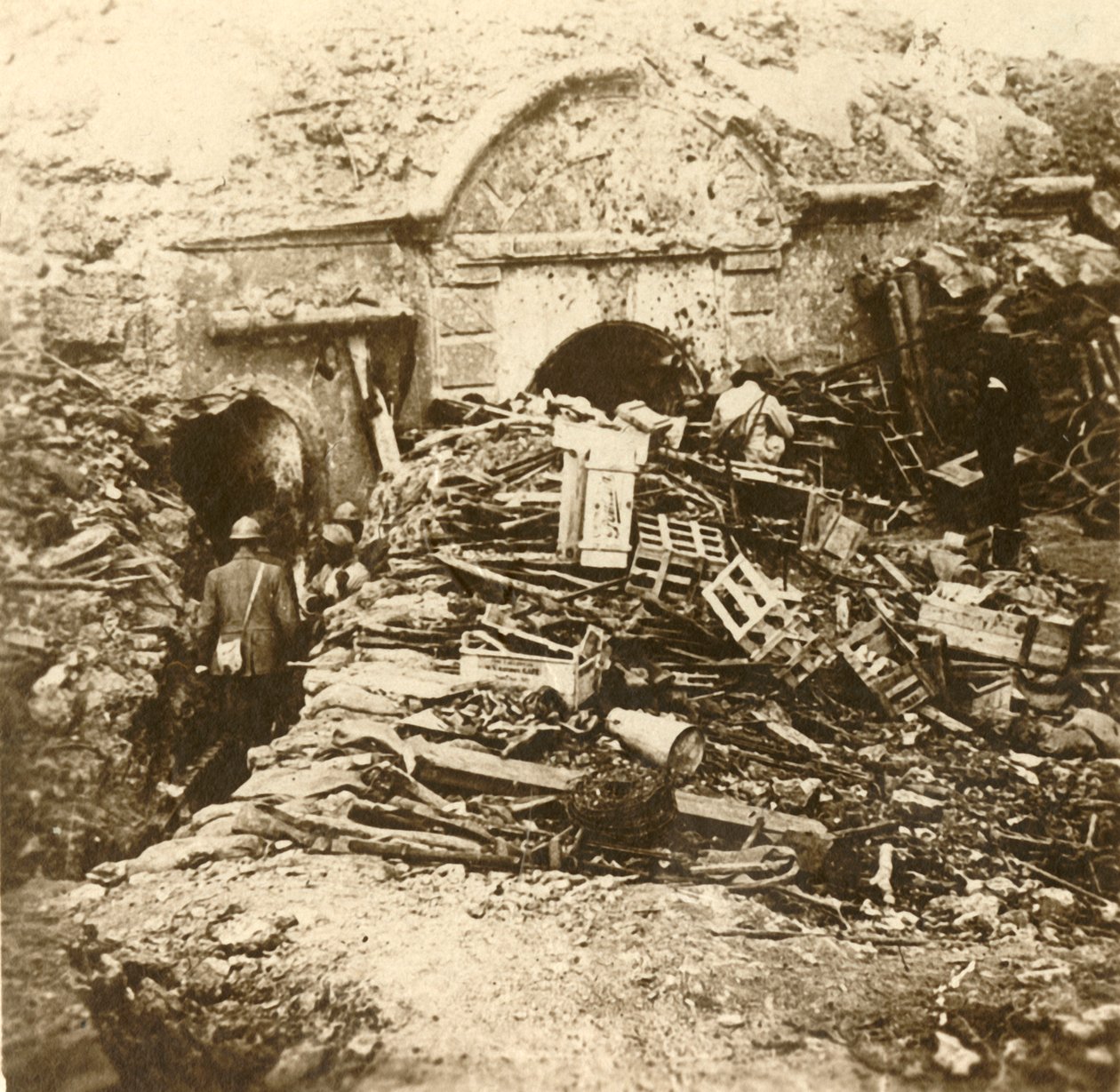 Fort van Souville, Verdun, Noord-Frankrijk, ca. 1914-ca. 1918 door Unbekannt