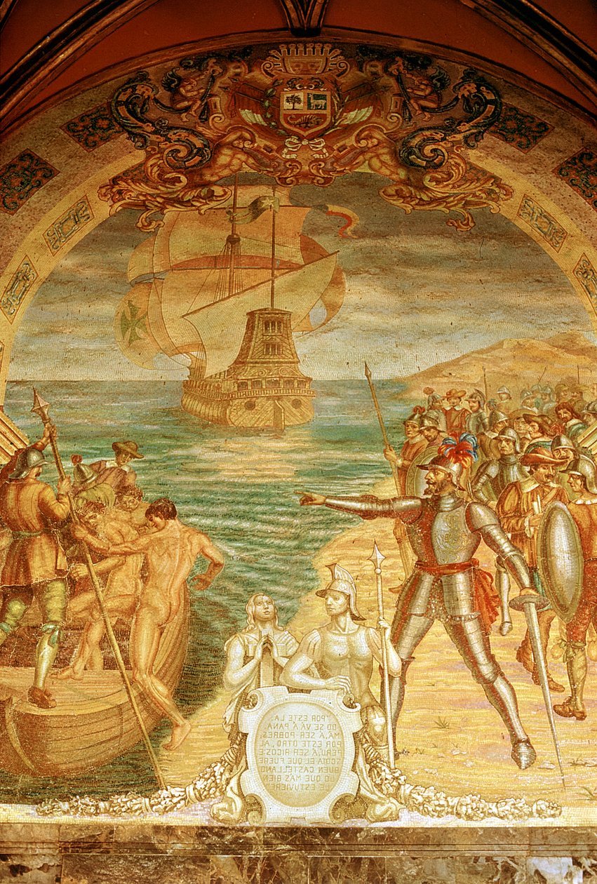 Francisco Pizarro ca. 1478-1541, Spaanse conquistador door Unbekannt
