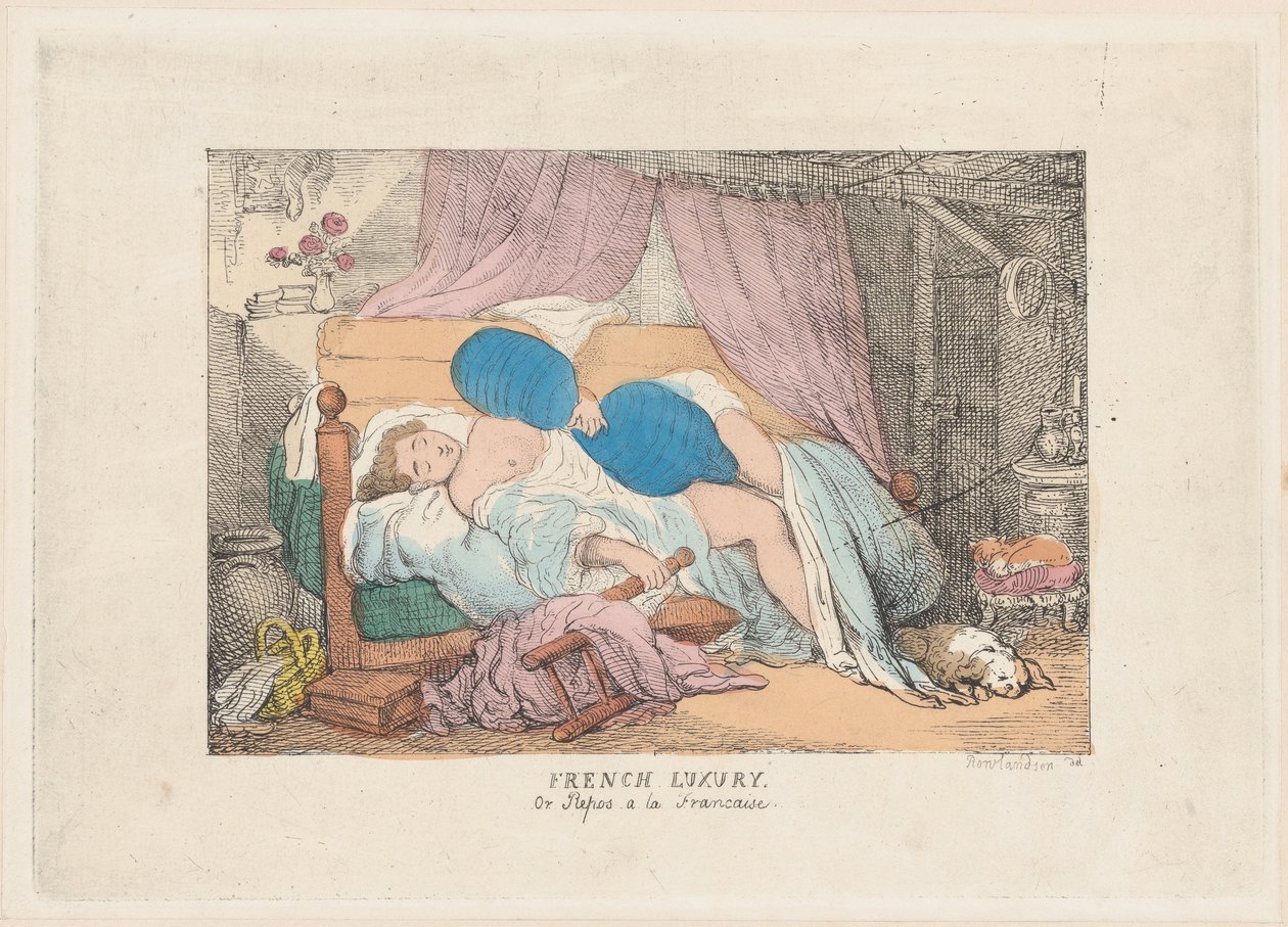 Franse luxe, of Repos à la Française, 1800-20 door Unbekannt