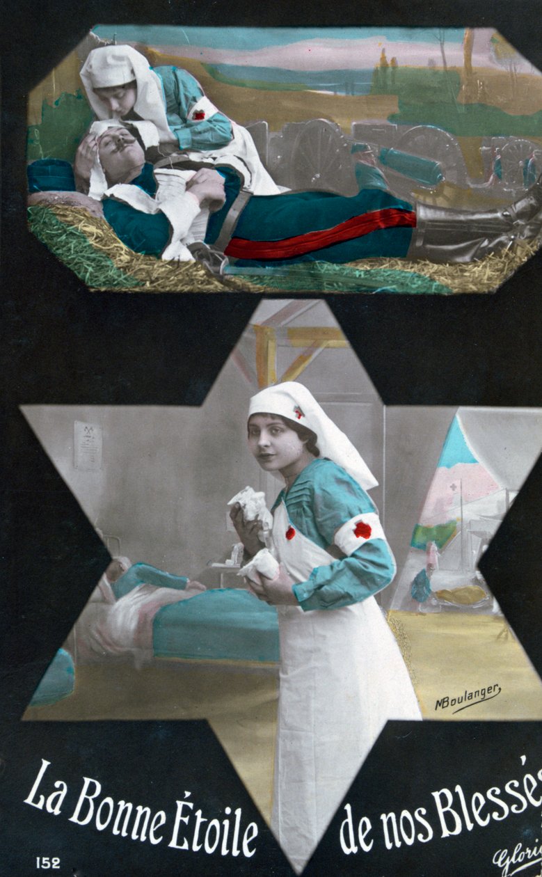 Franse WWI-ansichtkaart, 1914-1918 door Unbekannt
