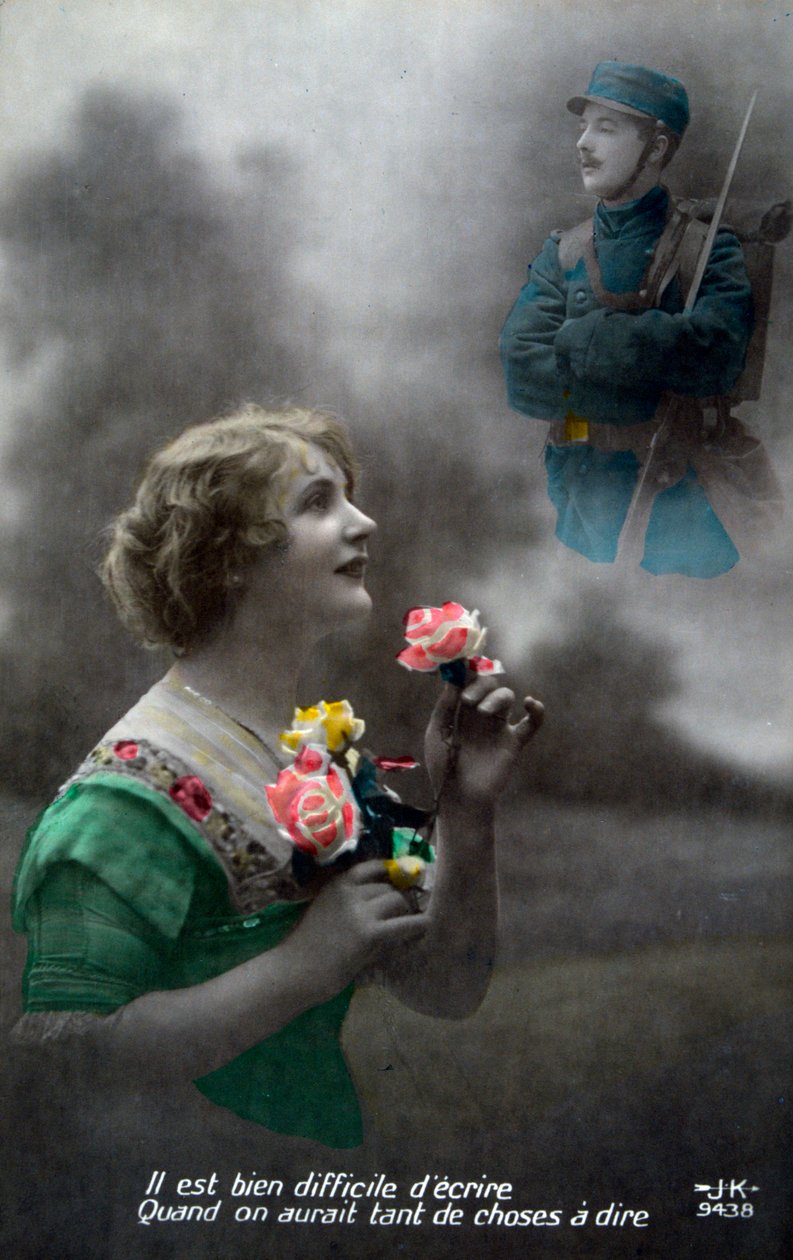 Franse WWI-ansichtkaart, 1914-1918 door Unbekannt