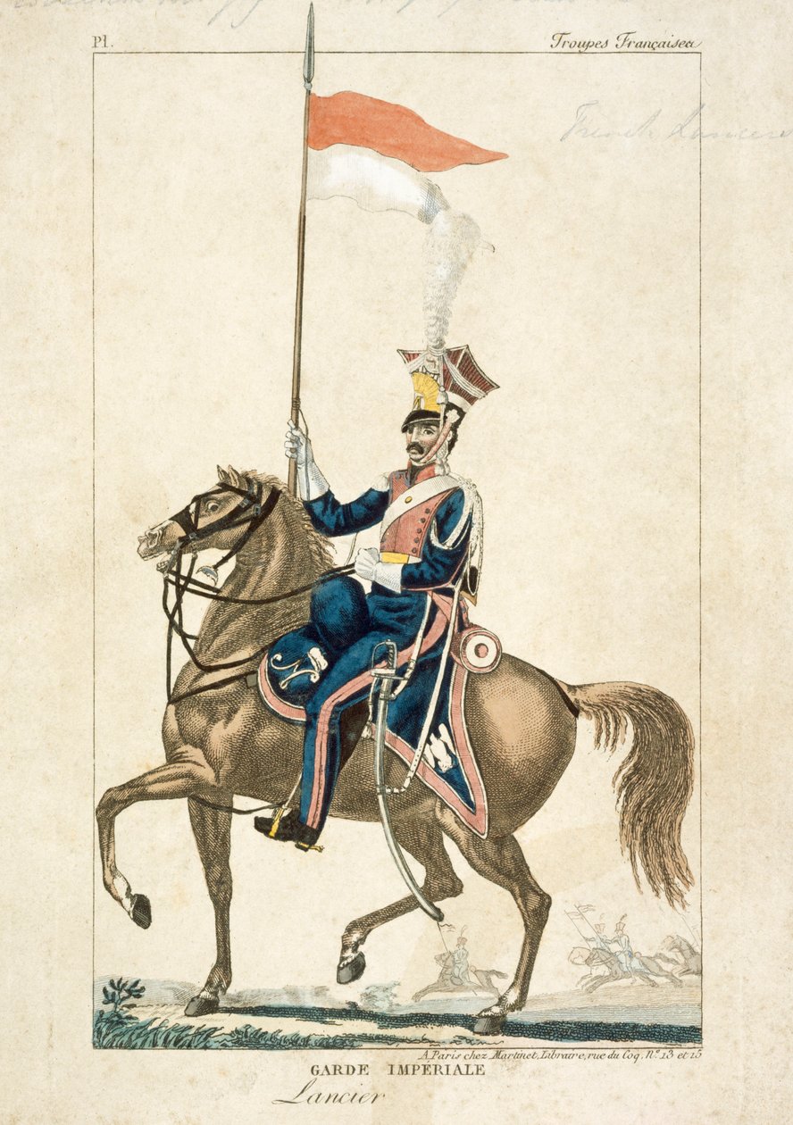 Franse lansier van de Keizerlijke Garde, Napoleontische oorlogen door Unbekannt