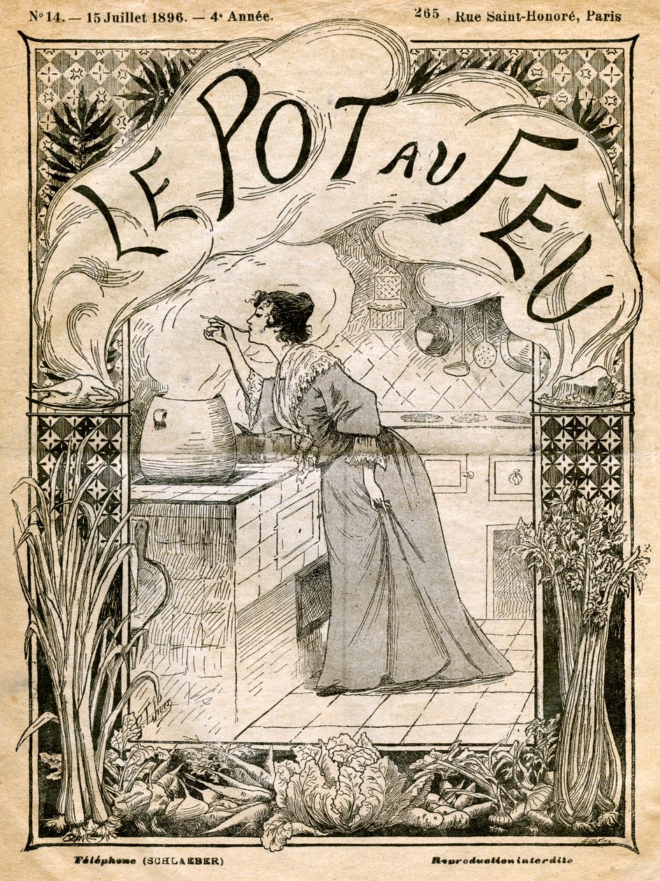 Vooromslag van Le Pot au Feu, 15 juli 1896 door Unbekannt