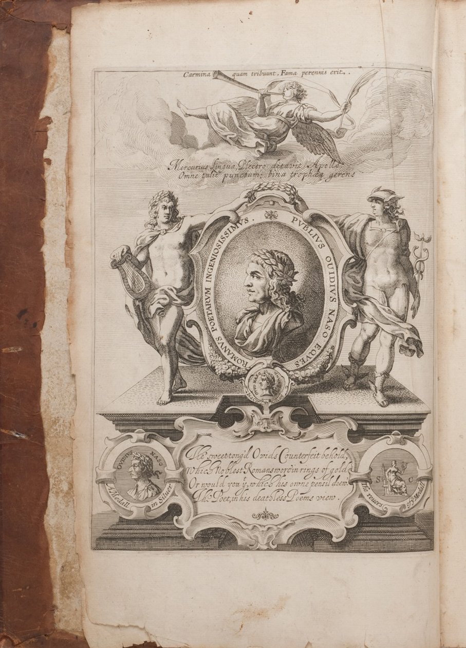 Frontispice met Portret van Ovidius, Metamorfosen, Oxford, 1632 door Unbekannt