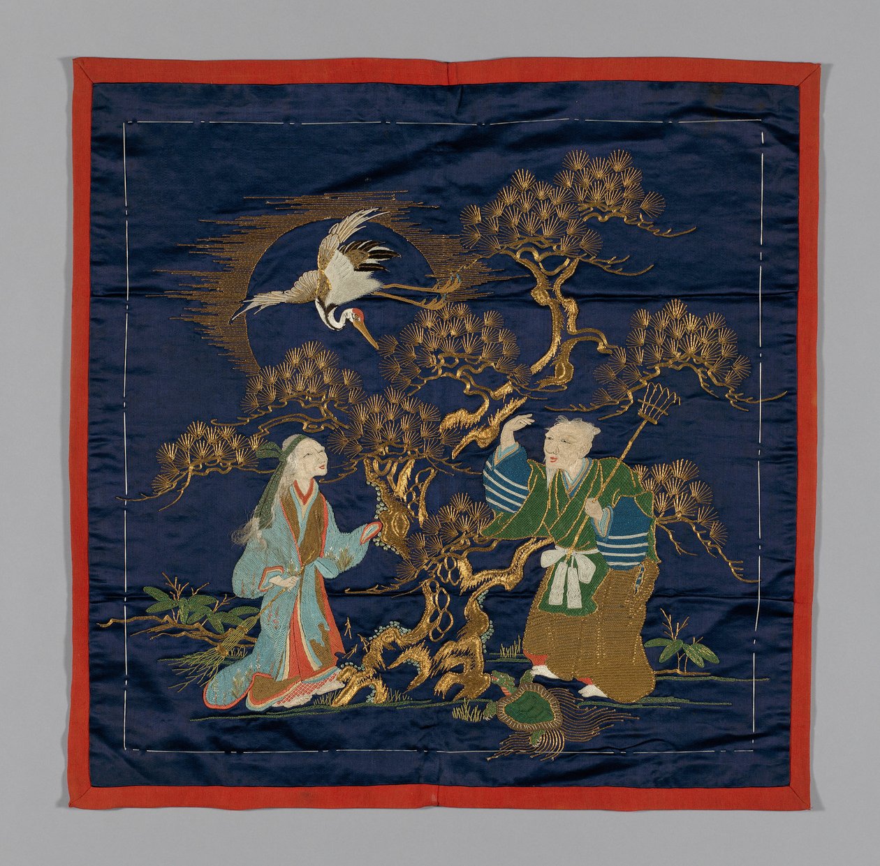 Fukusa geschenkhoes, Japan, late Edo-periode 1789-1868 Meiji-periode 1868-1912 door Unbekannt