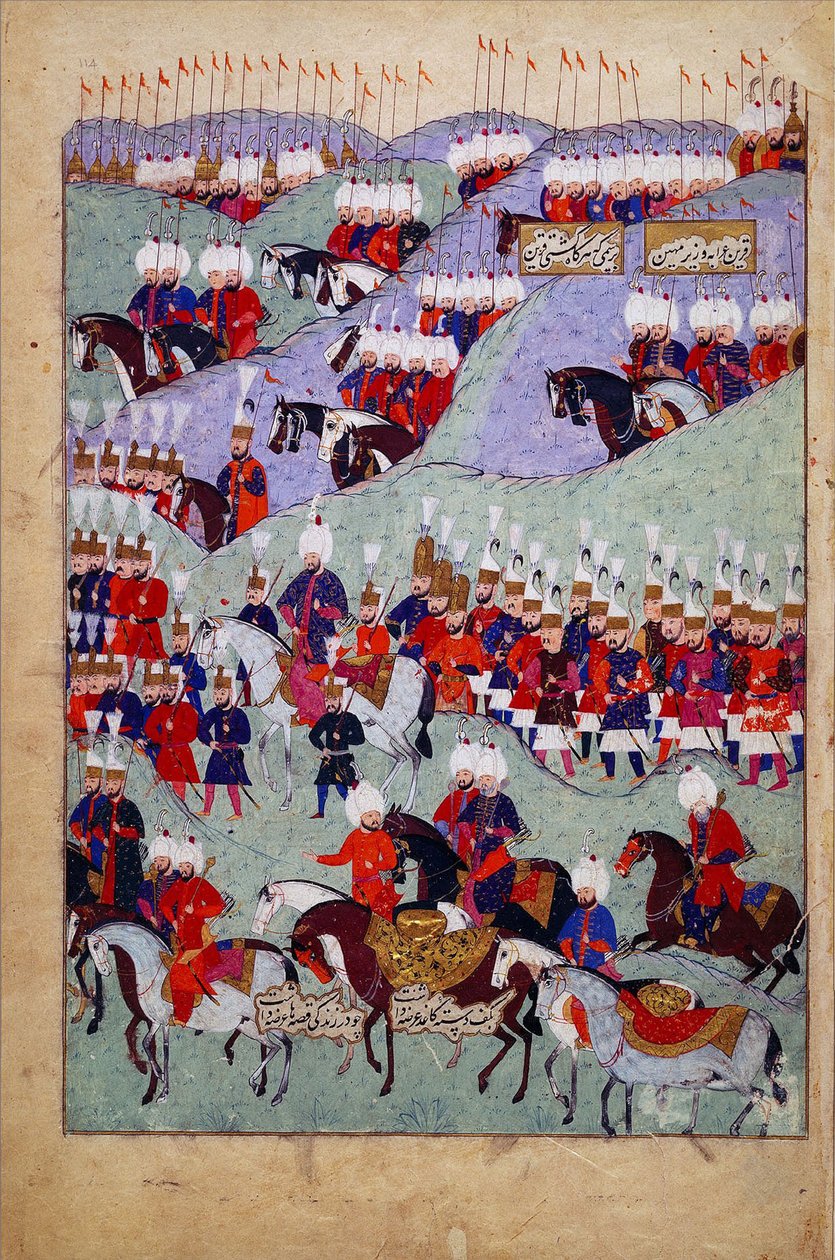 Begrafenis van Sultan Suleyman de Grote. Geschiedenis van Sultan Suleyman, 1579 door Unbekannt