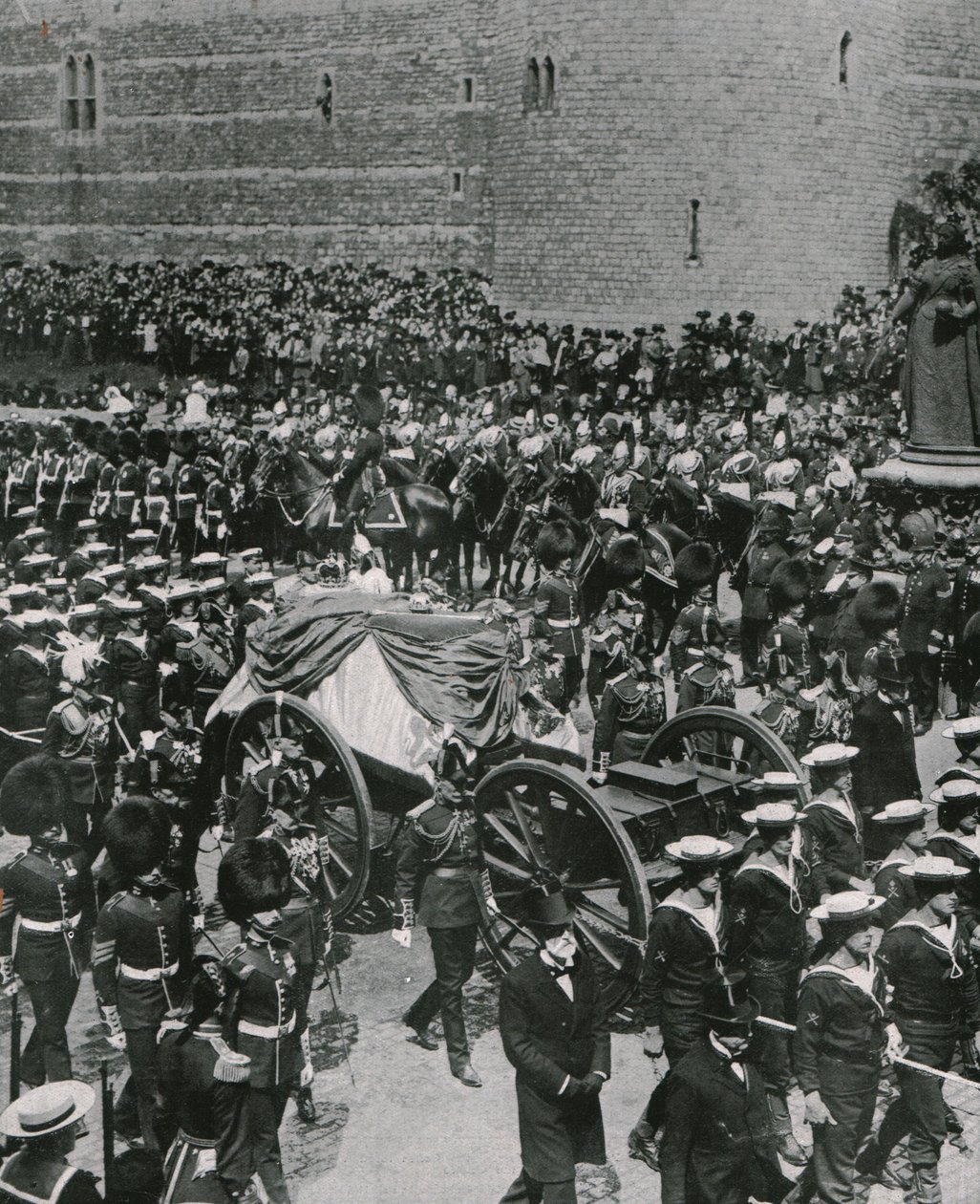 Begrafenisstoet van koning Edward VII, Windsor, 20 mei 1910 door Unbekannt